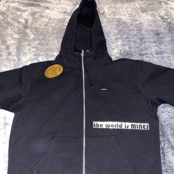 NWT Supreme Small Box Facemask Zip Up Hooded Sweatshirt - M NWT Supreme Small Box Facemask Zip Up Hooded Sweatshirt - M